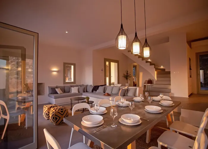 Willa Aura Seaview Sunset Pool - Six Bedrooms Fanari (Mykonos)