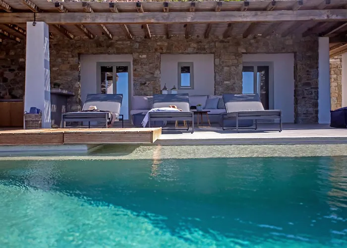 Aura Seaview Sunset Pool - Six Bedrooms * Fanari (Mykonos)