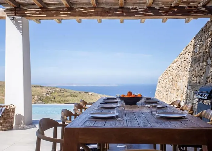 Willa Aura Seaview Sunset Pool - Six Bedrooms Fanari (Mykonos)