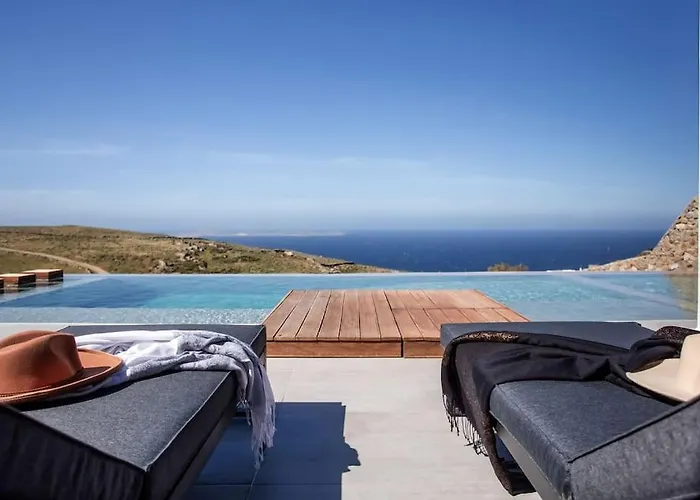 Aura Seaview Sunset Pool - Six Bedrooms * Fanari (Mykonos)