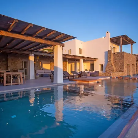 Villa Aura Seaview Sunset Pool W Night Security Guard - Six Bedrooms Fanári