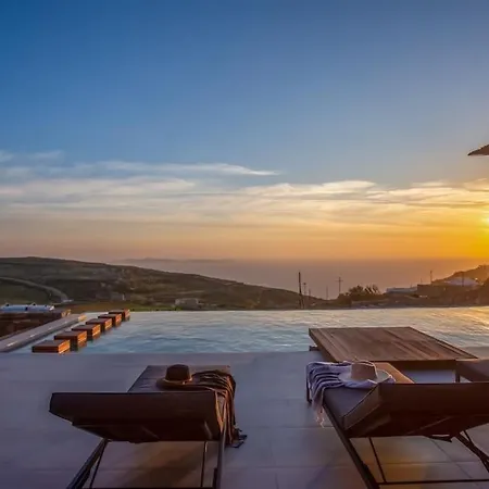 Villa Aura Seaview Sunset Pool W Night Security Guard - Six Bedrooms *