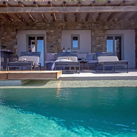 Aura Seaview Sunset Pool - Six Bedrooms * Fanari (Mykonos)