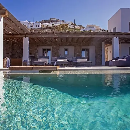 Aura Seaview Sunset Pool W Night Security Guard - Six Bedrooms Fanári