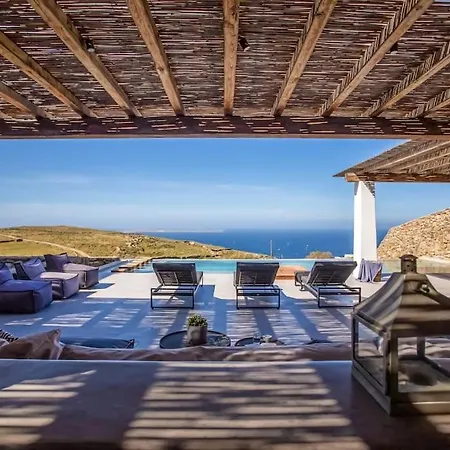 Villa Aura Seaview Sunset Pool W Night Security Guard - Six Bedrooms Fanári