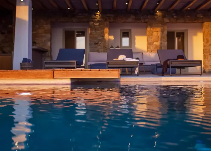 Aura Seaview Sunset Pool - Six Bedrooms Villa Fanari (Mykonos)