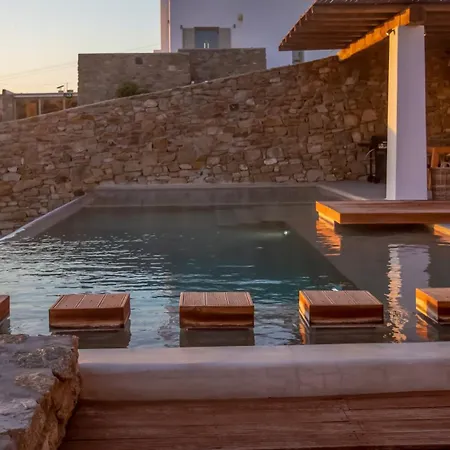 Aura Seaview Sunset Pool - Six Bedrooms * Fanari (Mykonos)