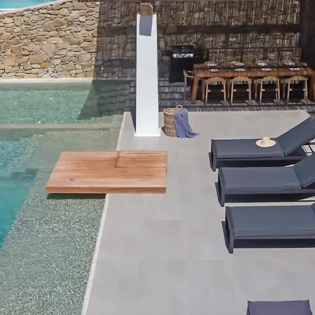 Aura Seaview Sunset Pool - Six Bedrooms * Fanari (Mykonos)